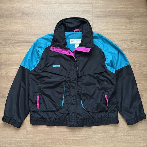 Vintage 90s Columbia Womens Sz XL Bugaboo Double Layer Jacket Ski Radial Sleeve - Picture 10 of 10